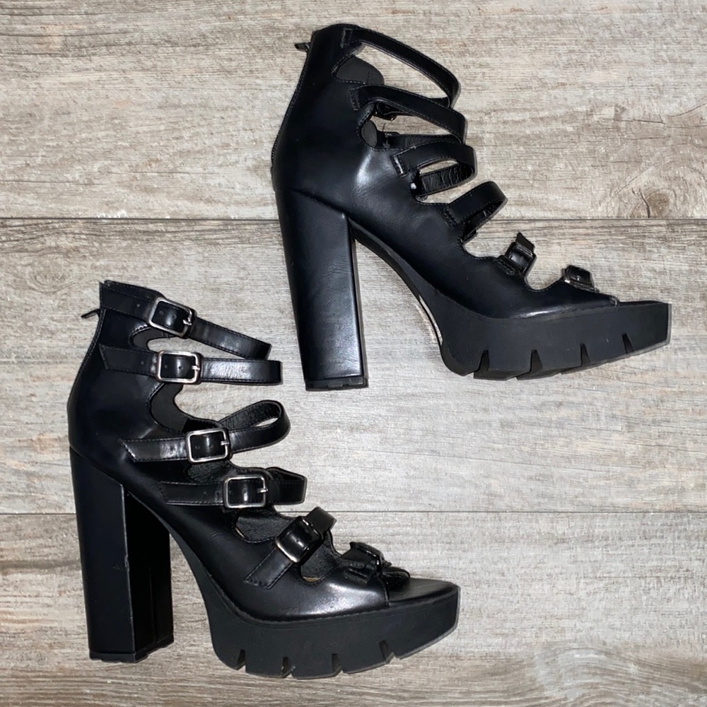 Asos 90s Goth Style Platform Heels